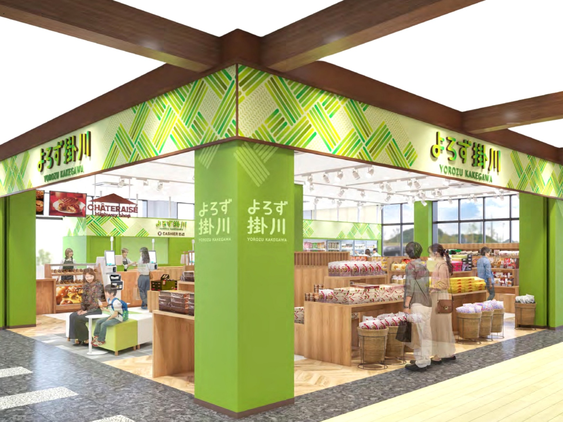 掛川PAリニューアルオープン　人気の菓子専門店も登場　高速道路で全国2店舗目