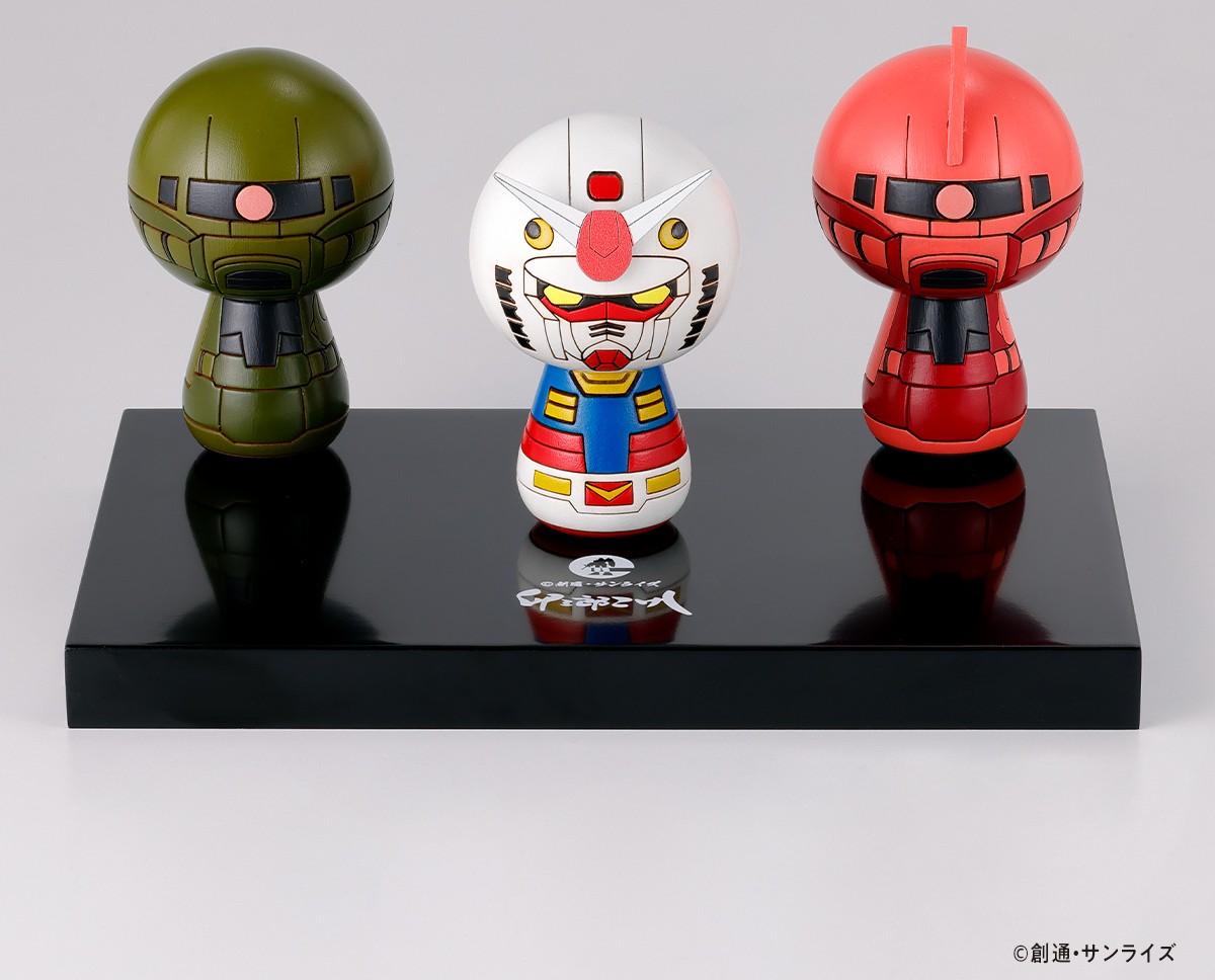 ガンダムが「こけし」に? 伝統工芸と異色コラボ オンライン予約開始 静岡の店頭にも